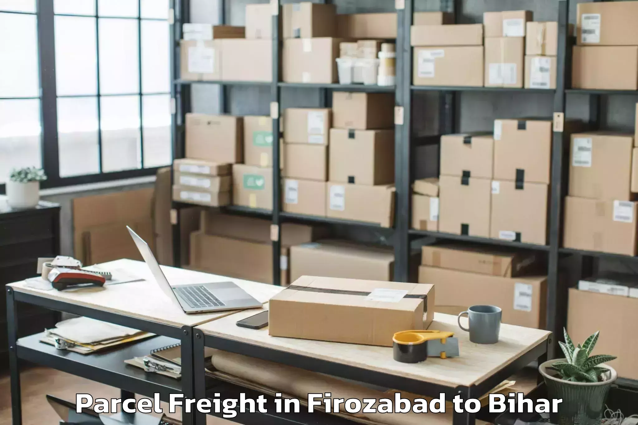 Book Your Firozabad to Charpokhari Parcel Freight Today